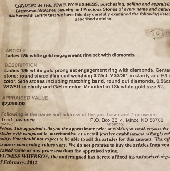 Diamond engagement ring set size  5.5 antique - Picture 3 of 8